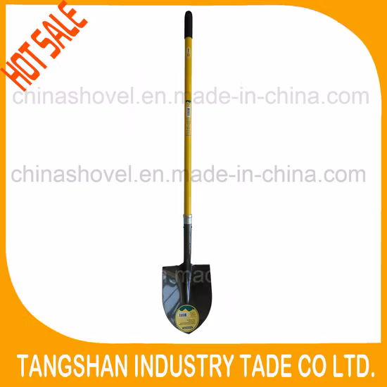 Heißer Verkauf Lange Fiberglas Griff Stahl Schaufel Spaten Bauernhof Werkzeuge Hand Werkzeuge Garten Werkzeug
